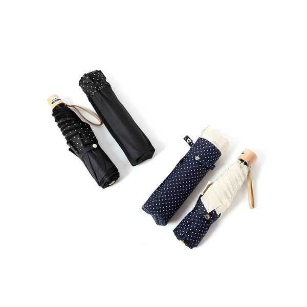 

umbrellas girl umbrella cute lace round dot/striped summer uv travel