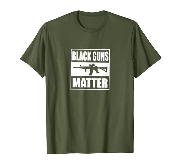 

cool black guns matter ar15 funny pun 1911 9mm shooting t-shirt, White;black
