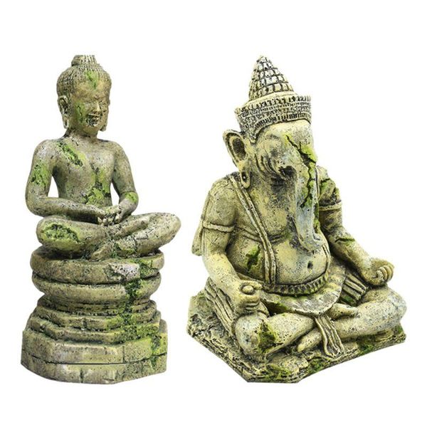 

decorations aquarium decoration elephant god shakyamuni statue underwater fish tank landscape ornament