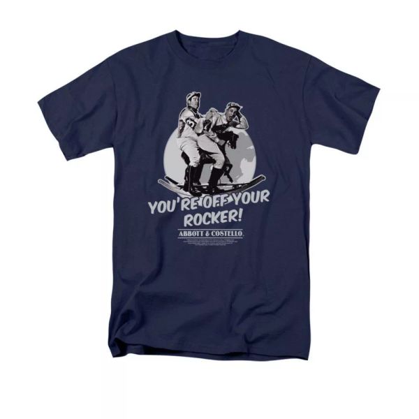 

abbott & costello/off your rocker t-shirt sizes s-3x new, White;black