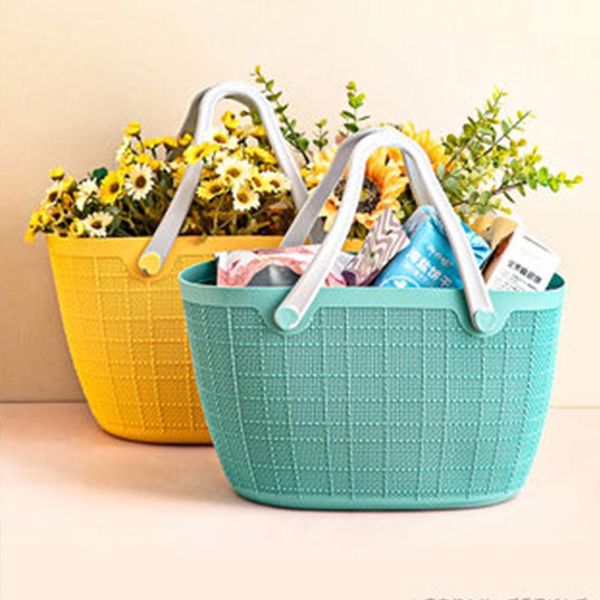 

storage baskets portable outdoor camping shopping basket for fruit flower gifts picnic organizer home decoration dirty laundry hamper