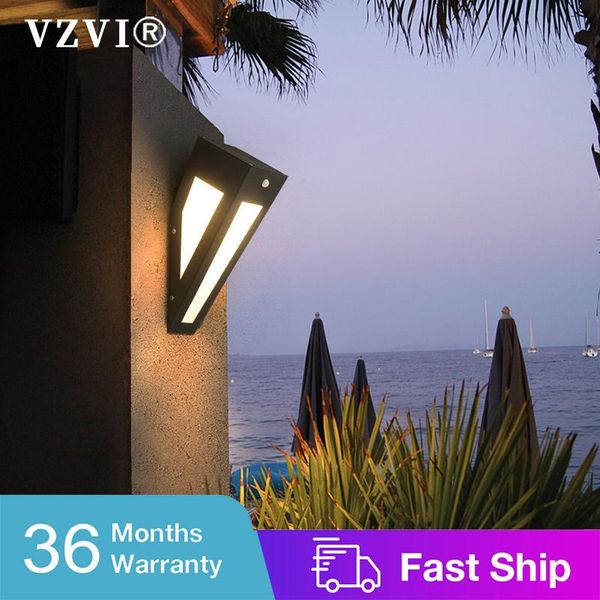 

outdoor wall lamps modern solar garden light waterproof human body sensor lights electricity lighting courtyard porch