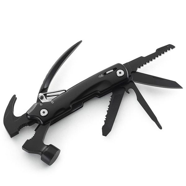 

hand tools multifunctional claw hammer stainless steel pliers screwdriver saw knife auto escape portable outdoor survival