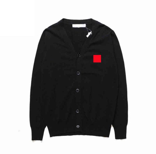 

sweaters men's winter play men women sweatshirts red heart designers commes knit des casual garcons hip hop streetwear cardigan qttr, White;black