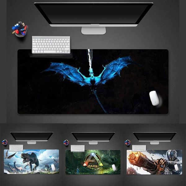 

mouse pads & wrist rests ark survival evolved gamer unique deskpad game mousepad desk office large mat x xl non-slip lapcushion