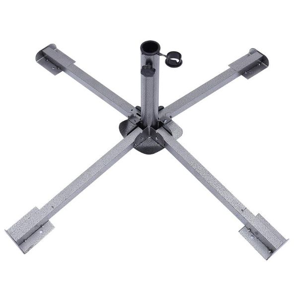 

hooks & rails 1pc umbrella iron base outdoor folding beach cross