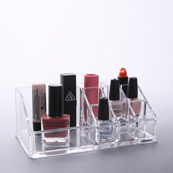 

transparent acrylic cosmetic storage box makeup brush lipstick organizer make up tools pen holder rack jewelry display boxes & bins