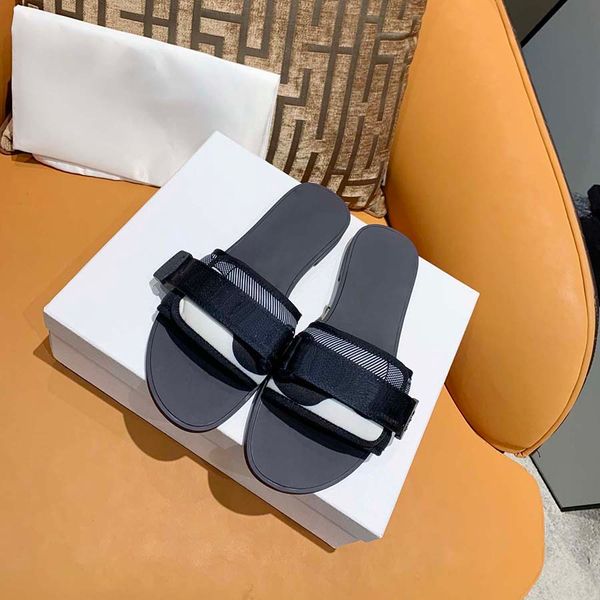 

classics sandals fashion slippers slides floral brocade gear bottoms flip flops women shoes striped beach causal slipper home011 03, Black