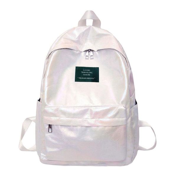 

backpack fashion women laser waterproof nylon students bookbag harajuku large capacity travel female school bags