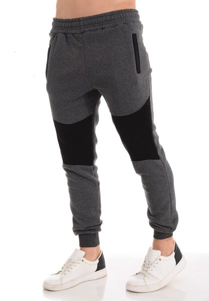 

men's pants fashion hip splicing sports leggings qgk9, Black