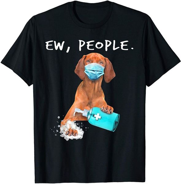 

vizsla ew people dog wearing a face mask t-shirt boys men t-shirt, White;black