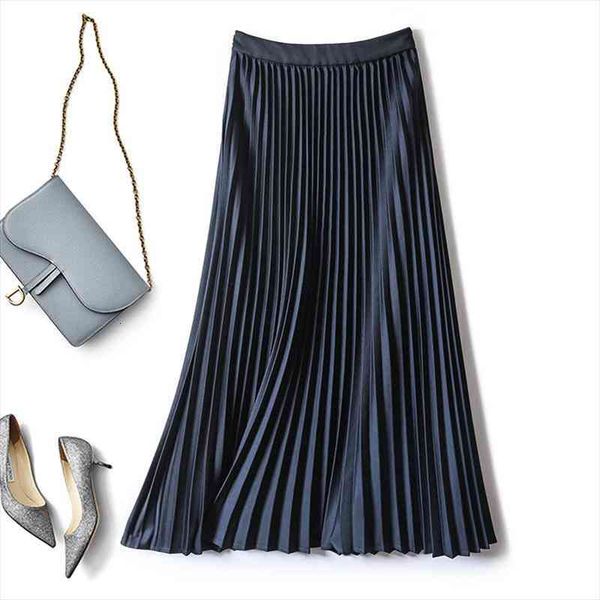 

young cartoon print pleated girl womens skirt summer spring long girls, Black