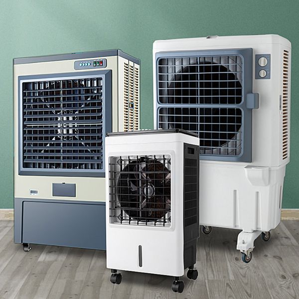 220 V Klima Ev Tek Soğutma Fanı 11000 Hava Hacmi Endüstriyel Soğutma Su Soğutma Fanı Soğuk Fan