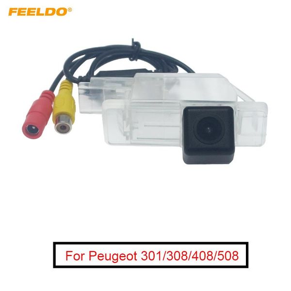 

car rear view cameras& parking sensors feeldo 1set waterproof special backup camera for 301/308/408/508 reversing #am6169