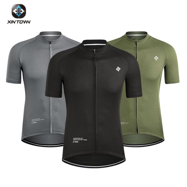 

racing jackets 2021 cycling jersey man mountain bike clothing quick-dry mtb bicycle clothes uniform breathable -40, Black;red