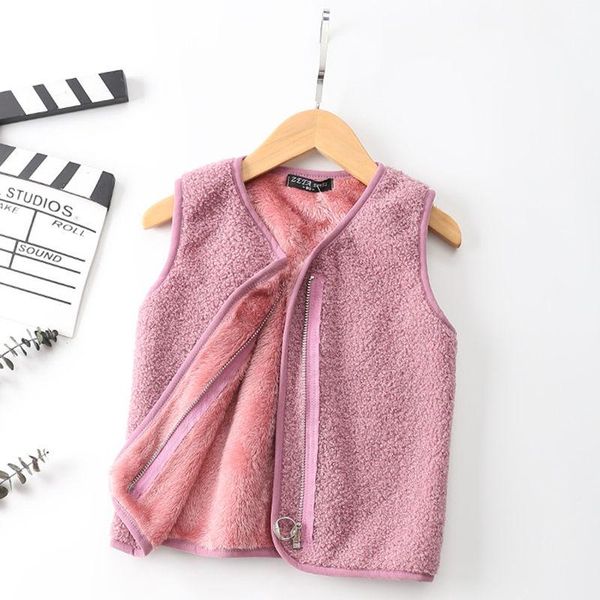 

waistcoat kids fleece vests 2021 spring/autumn children zipper outerwear coat for baby boys girls 2-10 years cardigan tx054, Camo