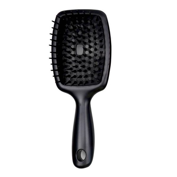 

hair brushes wide teeth air cushion combs women scalp massage comb brush hollowing out home salon diy hairdressing tool, Silver