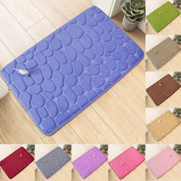 

40x60cm 50x80cm water absorbent soft memory foam mat carpet bathroom bedroom floor rug non skid shower room accessories bath mats