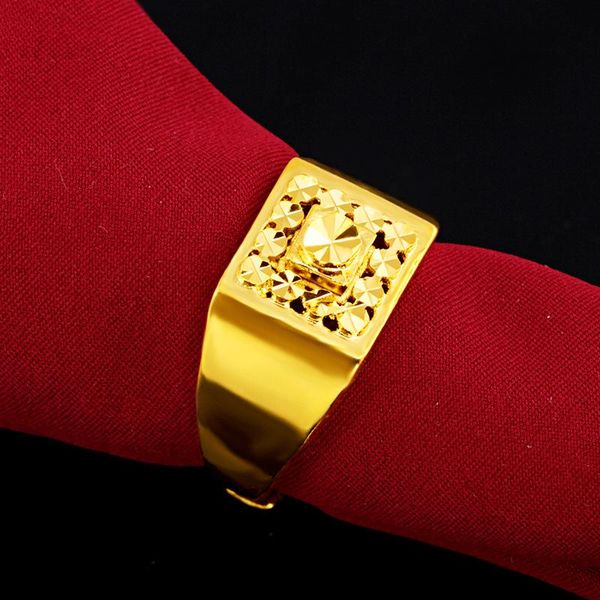 

wedding rings luomiss personality fashionable gold-plated adjustable ring for men boyfriend gift exquisite ethnic jewelry, Slivery;golden