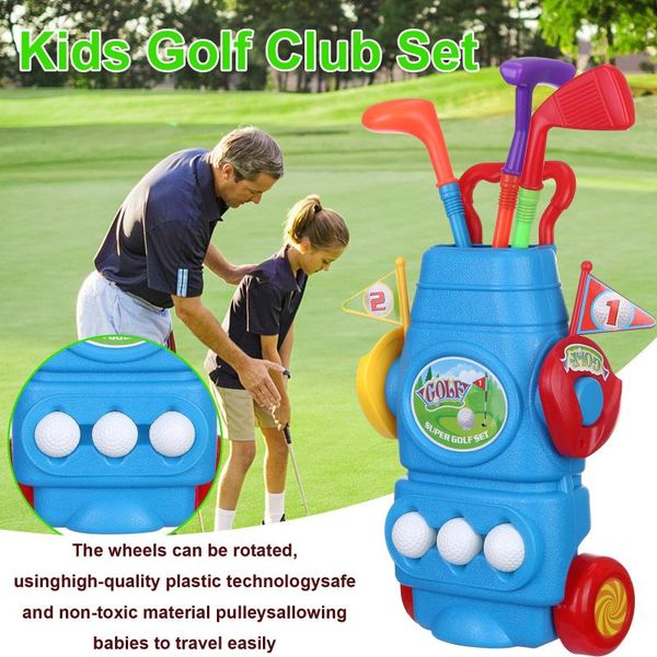 

set child golf sports game mini plastic toy kids children professional home outdoor indoor small training club party complete of clubs