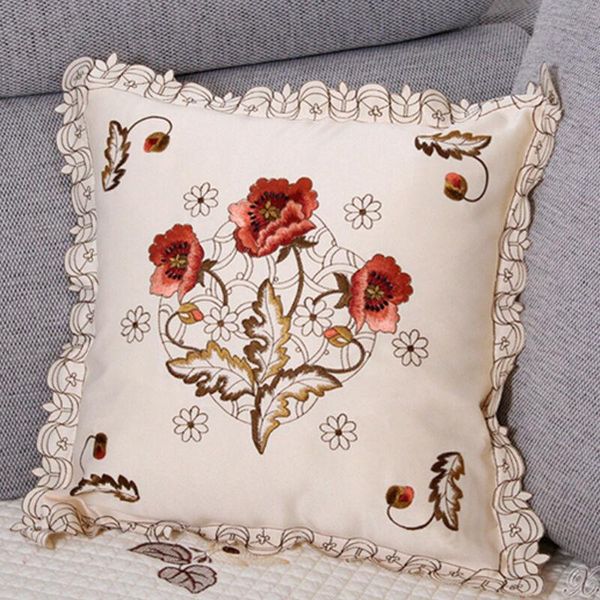 

table cloth embroided tablecloth pillowcase runner floral for wedding banquet decor