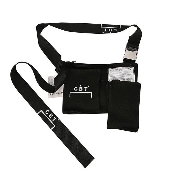 

fashion ins tide shoulder bag male personality street hip hop couple crossbody chic creative irregular ladies canvas waist bags