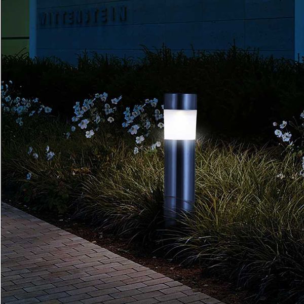 

lawn light solar small tube stainless steel cylindrical ground lamp night lamps