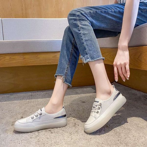 

shoes rainbow bottom small casual white women's 2021 spring new korean mesh breathable lazy board student casual h55s u7un, Black