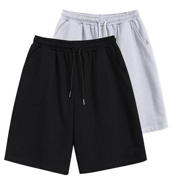 

men's shorts solid color cotton blend loose summer straight casual, White;black