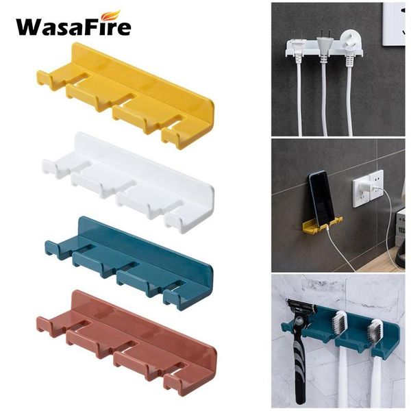 

pcs toothbrush organizer razor shaver storage rack self-adhesive toothpaste holder kitchen bathroom accessories holders