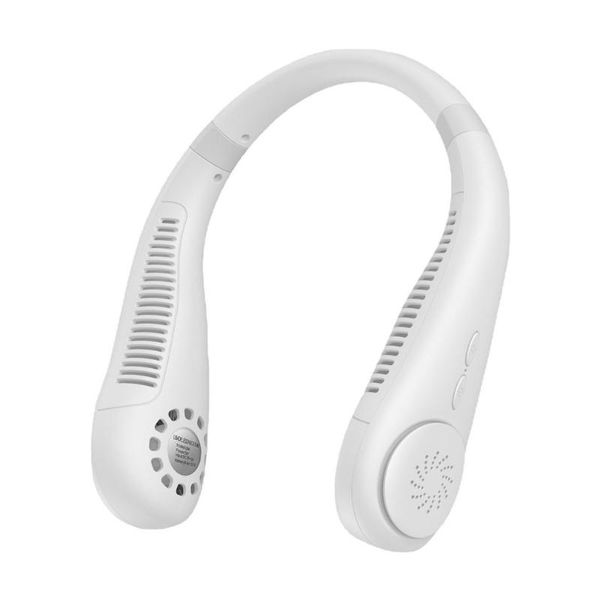 

electric fans leafless neck fan ergonomic design strong wind gathering doubling innovative turbine blades and air holes