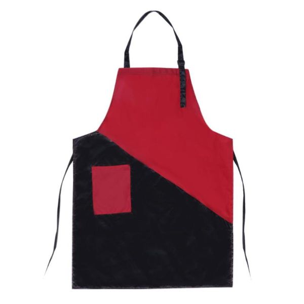 

aprons black+ red professional hair cut hairdresser barber apron hairdressing tool for home salon use random bevel pocket direction