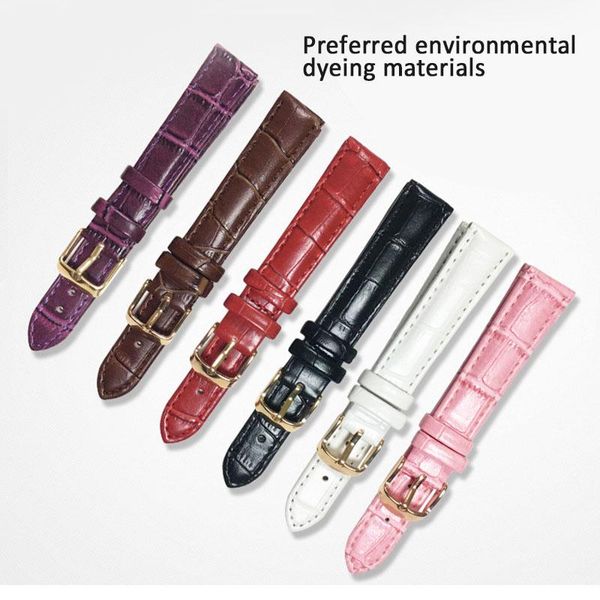 

watch bands universal band strap pu leather replaceable watchband hsj88, Black;brown