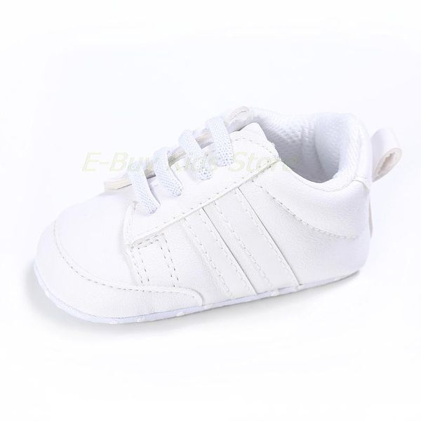 

first walkers baby infant white leather shoes toddlers girls boys nonslip soft sole sneakers prewalkers born anti-slip