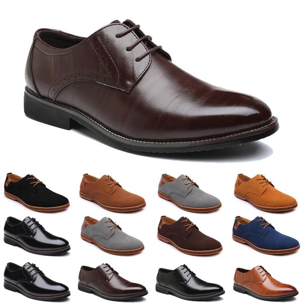 

2021 luxury men casual shoes black brown loafers outdoor flat slip on fshion mens trainers sneakers size 40-47 color51