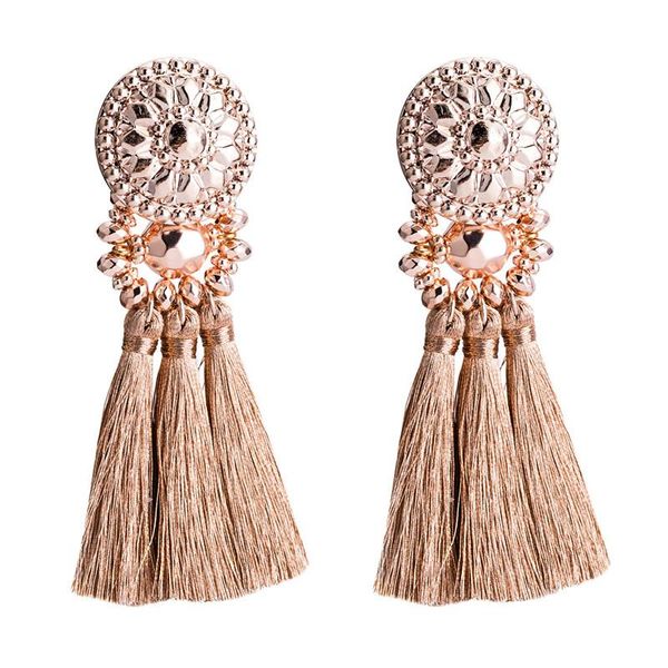 

dangle & chandelier ae-canfly 2021 tend tassel earrings weave resin long drop for women acrylic gifts, Silver