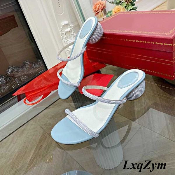 

colorful crystal embellished strappy sandals cup high heel slippers flip flops open toe stange slides shoes women party 60% off store online, Black