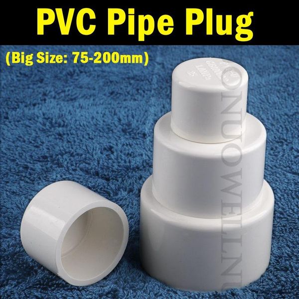 

aquariums 2pcs bigsize 75~200mm pvc pipe end cap garden irrigation hydroponic connector aquarium fish tank water supply plug