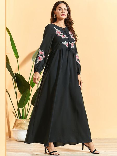 

robe musulman de mode femme kaftan dubai abaya turkey muslim fashion african indian hijab dress abayas for women islam clothing, Red