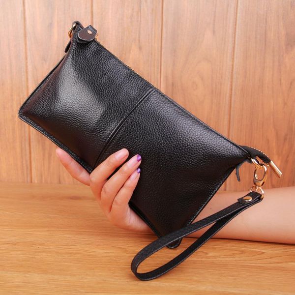 

women's bag fashion genuine leather hand grab simple crossbody cross body