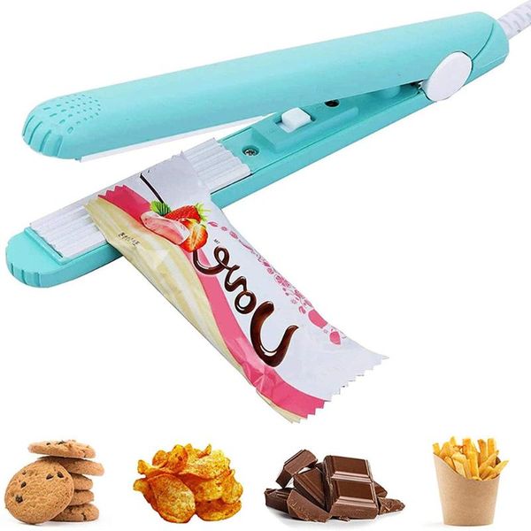 

bag clips mini portable heat machine food vacuum sealing packing plastic packaging househeld kitchen storage handheld