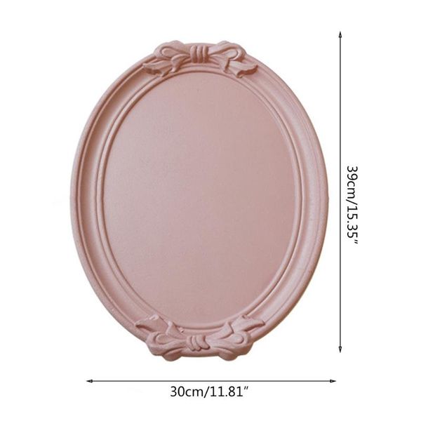

bow tie decor oval storage tray multi purpose fruit dessert plate jewelry cosmetic display dish kitchen home organizer & organization