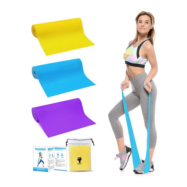 TPE Spannung Fitness Widerstand Band Elastische Yoga Stretching Home Gym Kabel Bar Set H1026