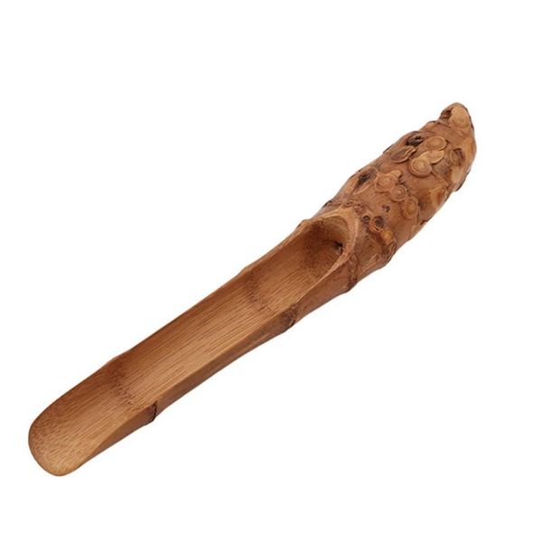 

spoons 1pc bamboo root tea shovel distributor portable scoop set accessory
