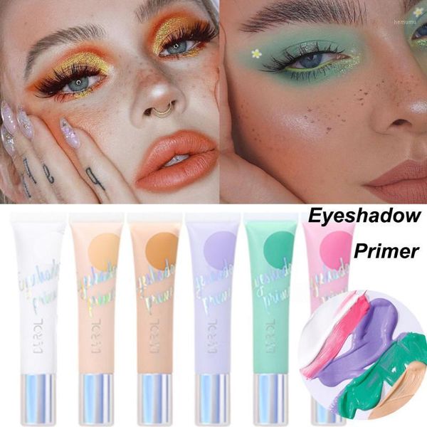 

white dark eye shadow base cream concealer easy to color makeup 24 hours waterproof matte eyeshadow primer1
