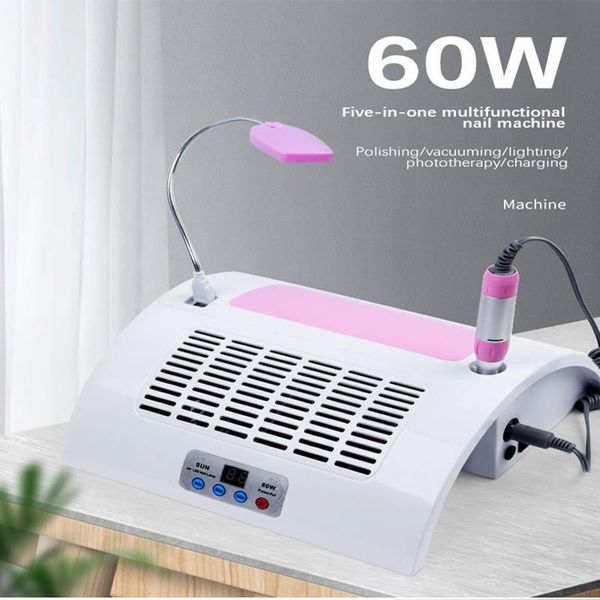 

nail drill & accessories 1 set professional polisher potherapy lamp machine 5 in multiple functions vacuum cleaner uv led