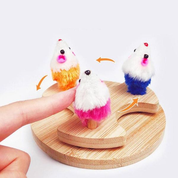 

cat toys simulation mouse scratching plate pet turntable toy scratcher