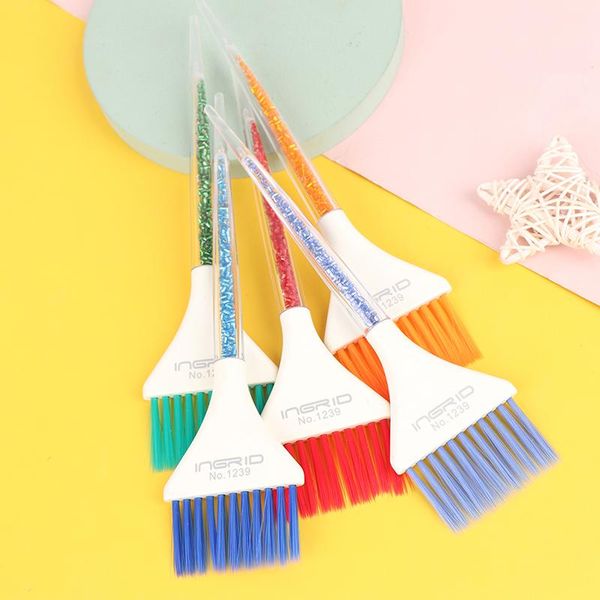 

hair brushes 1pcs color rounded brush dye and comb for root touch up, Silver