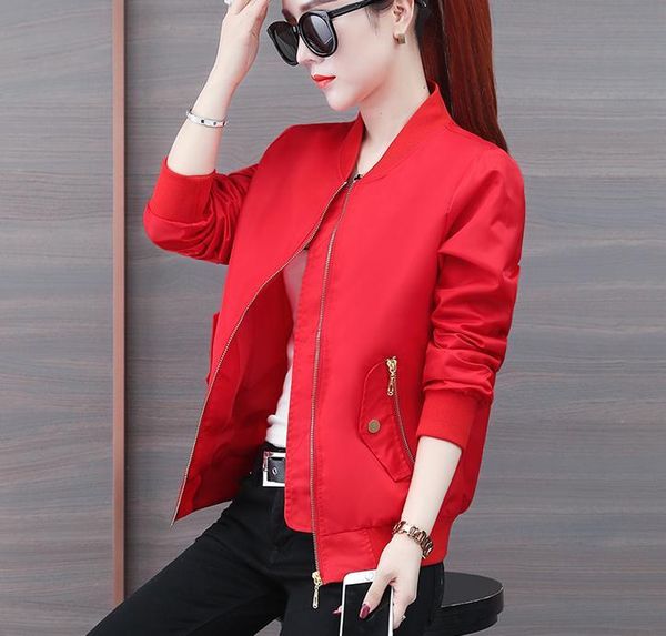 

women's jackets 2021 spring and autumn with style fashion women long sleeve round collar jacket coat, Black;brown
