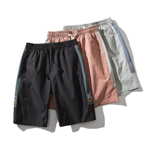 

shorts sports shorts men's baggy capris summer breathable beach underpants fashion casual pants, White;black